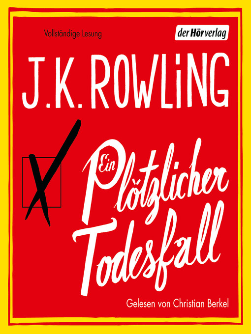 Title details for Ein plötzlicher Todesfall by J.K. Rowling - Wait list
